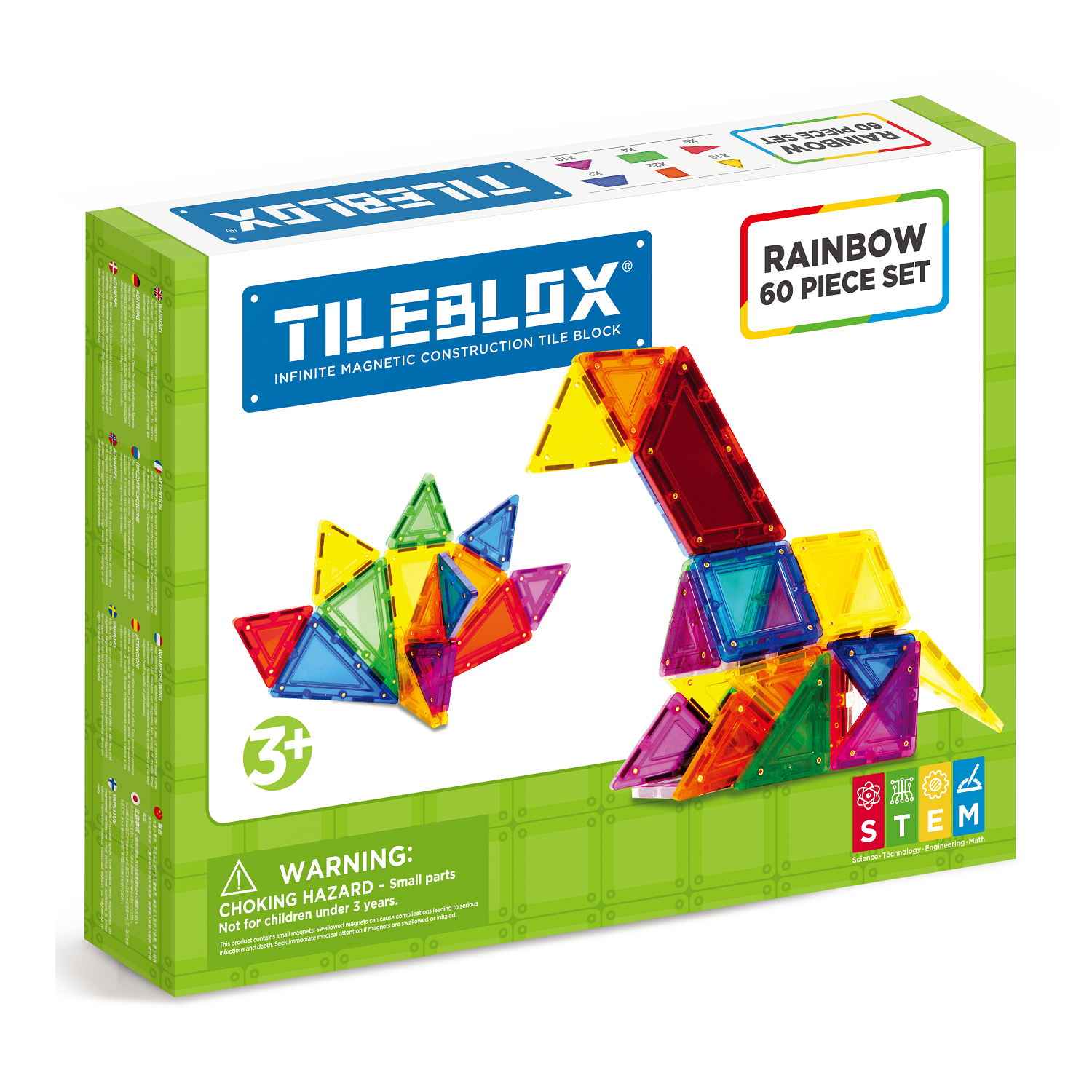 TILEBLOX Rainbow 60 Set magnetic tiles Magformers Australia